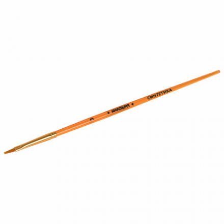 Кисти СИНТЕТИКА набор 5 шт. (плоские № 1, 2, 3, 4, 5), пакет с европодвесом, ЮНЛАНДИЯ, 201077