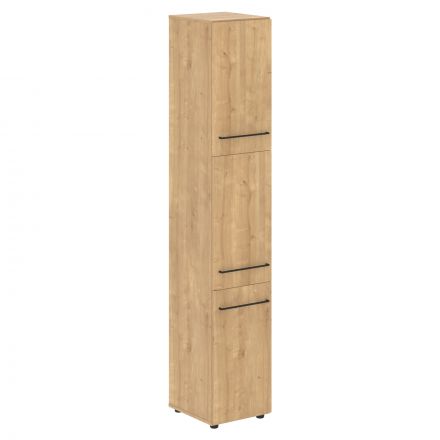 Шкаф колонка с 3-мя глухими малыми дверьми LHC 40.8 Дуб Бофорд 400х430х2253 LOFTIS