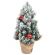 Ель новогодняя искусственная 32 см, заснеженная с декором, литой ПЭТ, ЗОЛОТАЯ СКАЗКА, 592514