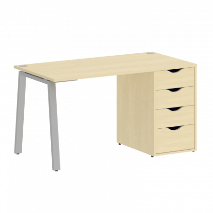 Home Office Стол письменный VR.SP-3-138.4.A Клён/Серый металл 1380*720*750