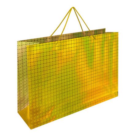 Пакет подарочный (1 шт.) 62x17x42 см, "BIG SIZE", голография, ассорти 3 цвета, ЗОЛОТАЯ СКАЗКА, 609731