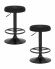 Набор 2 шт Табурет барный DOBRIN BRUNO BLACK, черный велюр (MJ9-101)