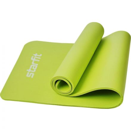 Коврик для йоги  STARFIT FM-301 NBR, 1,0 см, 183x61см,лаймовый, ЦБ-00002281
