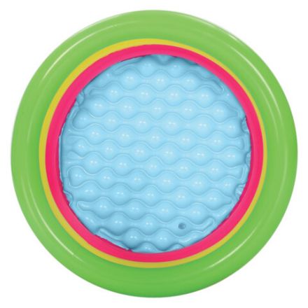 Надувной бассейн детский "Лето" с надувным дном, 70х24 см, 41 л, от 2 лет, BESTWAY, 51128