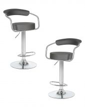 Набор 2 шт Стул барный DOBRIN MARTA, серый