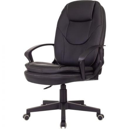 Кресло VB_EChair 668LT PU черный эко.кожа крестов. пластик Кресло VB_EChair 668LT PU черный эко.кожа крестов. пластик