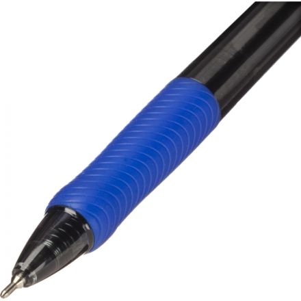 Ручка шариковая автоматтическая M&G E1, д.ш. 0,7 мм, синяя, масл., манж