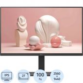 Монитор LG 27 27BA65QB-B IPS HDMI HAS Piv 350cd 2560x1440 100Hz DP 2K Монитор LG 27 27BA65QB-B IPS HDMI HAS Piv 350cd 2560x1440 100Hz DP 2K