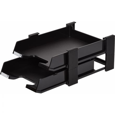 Лоток для бумаг горизонтальный 2-х уровневый Han DUETT, черн НА10320/13 Лоток для бумаг горизонтальный 2-х уровневый Han DUETT, черн НА10320/13