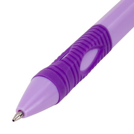 Ручка шариковая автоматическая эргономичная с грипом STAFF "Profit 500 PASTEL COLOR", СИНЯЯ, узел 0,7 мм, линия письма 0,35 мм, 144492