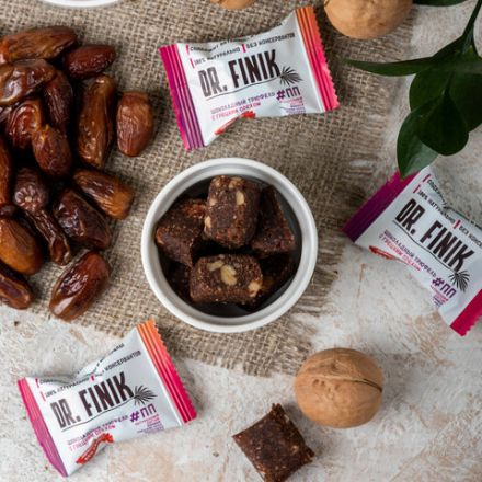 Конфеты финиковые DR.FINIK ассорти (фундук, миндаль, грецкий орех, кунжут), без сахара, 1000 г