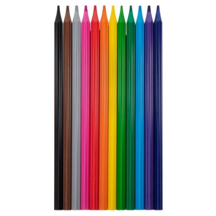 Карандаши цветные FUNSTER (ФАНСТЕР), 12 цветов, фигурный корпус в форме цветочка, 182069