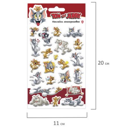 Наклейки объемные АССОРТИ, 11х20 см, PY