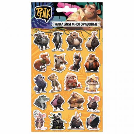 Наклейки объемные АССОРТИ, 11х20 см, PY