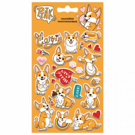 Наклейки объемные АССОРТИ, 11х20 см, PY