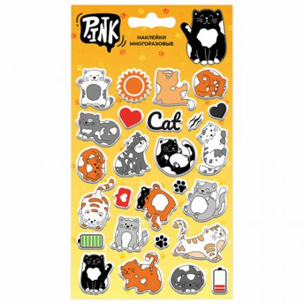 Наклейки объемные АССОРТИ, 11х20 см, PY