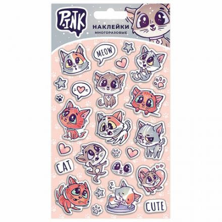 Наклейки объемные АССОРТИ, 11х20 см, PY