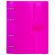 Тетрадь на кольцах А5 175х220 мм, 120 л., пластик, на липучке, с разделителями, BRAUBERG, Розовый, 404635