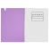 Тетрадь обложка пластик, А5 80 л., гребень мягкий, вырубка для ручки, клетка, BRAUBERG, сиреневый, 405379