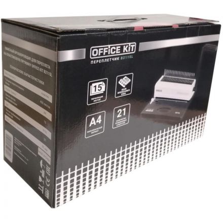 Брошюровщик Office Kit B2115L А4, А5, 15л./450 л., пл. пруж