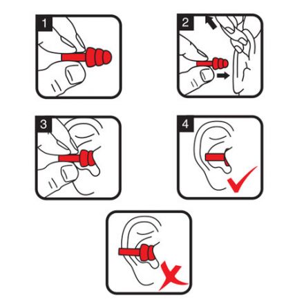 Беруши многоразовые силиконовые без шнурка, 1 пара в контейнере, SNR 37 дБ, RABBITEX (РАББИТЕКС), 671315