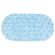 Коврик для ванны противоскользящий 64х36 см "Ручей", овальный, голубой, ПВХ, присоски, PRIMILA (ПРИМИЛА), 700390