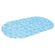 Коврик для ванны противоскользящий 64х36 см "Ручей", овальный, голубой, ПВХ, присоски, PRIMILA (ПРИМИЛА), 700390