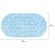 Коврик для ванны противоскользящий 64х36 см "Ручей", овальный, голубой, ПВХ, присоски, PRIMILA (ПРИМИЛА), 700390