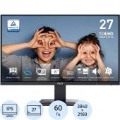 Монитор MSI MP273U (9S6-3PB4CH-230)27/4K UHD/IPS/60Hz/300cd/4ms/HDMI/DP