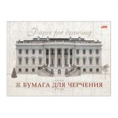 Альбом для черчения А4 32 л., склейка, 190 г/м2, подложка, HATBER, "Классика", 004192, 32Ач4Ак_09480