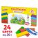 Пластилин классический ЮНЛАНДИЯ "ВЕСЁЛЫЙ ШМЕЛЬ", 24 цвета, 480 грамм, стек, ВЫСШЕЕ КАЧЕСТВО, 106433