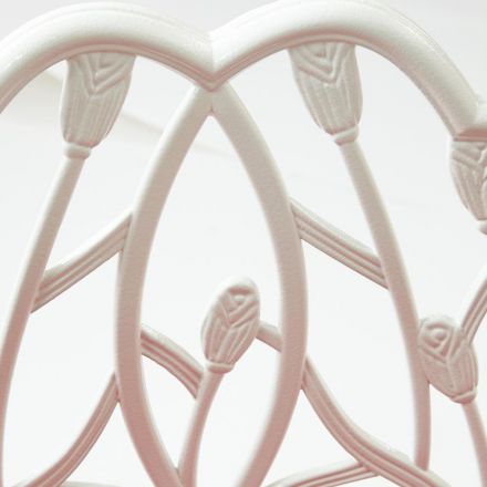 Скамья Secret De Maison Strauss (Штраус) + подушка алюминиевый сплав, 99*56*76, butter white