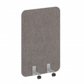 R-line soft Перегородка на металлических опорах, на роликах AP.R-80-120 Romeo 05/Серый металл 800*18*1200