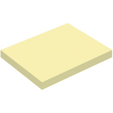 Бумага для заметок с клеевым краем Economy 76x51 мм, 100 л, пастел. Желтый