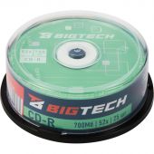 Носители информации Bigtech YCDRB003 CD-R 700 МБ/52х/25шт/уп cake box Носители информации Bigtech YCDRB003 CD-R 700 МБ/52х/25шт/уп cake box
