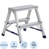 Стремянка Алюмет двухсторонняя алюминиевая 2 ст. AD7202