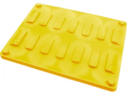 Крышка для BoxPallet 1225х825х80 мм желтая