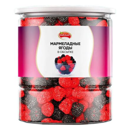 Мармелад жевательный NARMAK "Ягоды" в обсыпке, 400 г Мармелад жевательный NARMAK "Ягоды" в обсыпке, 400 г