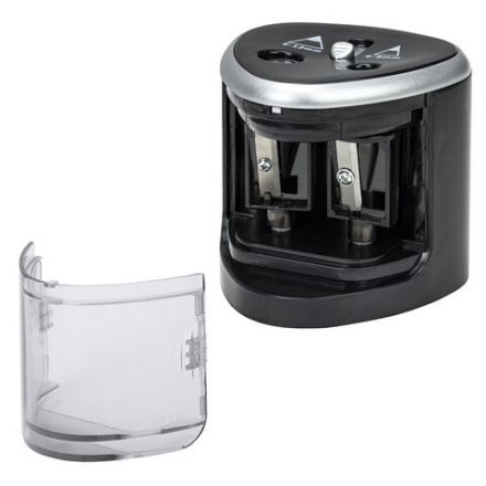 Точилка электрическая BRAUBERG DUAL (для 2 диаметров карандашей!), 4 батарейки АА, черная, 270581 Точилка электрическая BRAUBERG DUAL (для 2 диаметров карандашей!), 4 батарейки АА, черная, 270581