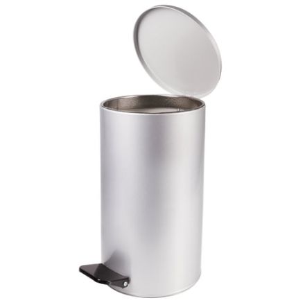 Ведро мусорное с педалью 20 литров, УСИЛЕННОЕ, серое, оцинкованная сталь, ТИТАН Ведро мусорное с педалью 20 литров, УСИЛЕННОЕ, серое, оцинкованная сталь, ТИТАН