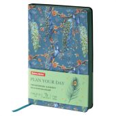 Ежедневник недатированный А5 (138х213 мм), BRAUBERG VISTA, под кожу, гибкий, 136 л., "Peacocks", 112032 Ежедневник недатированный А5 (138х213 мм), BRAUBERG VISTA, под кожу, гибкий, 136 л., "Peacocks", 112032