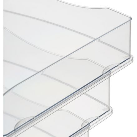 Лоток горизонтальный Attache 4шт/уп прозрачный тд_у Лоток горизонтальный Attache 4шт/уп прозрачный тд_у