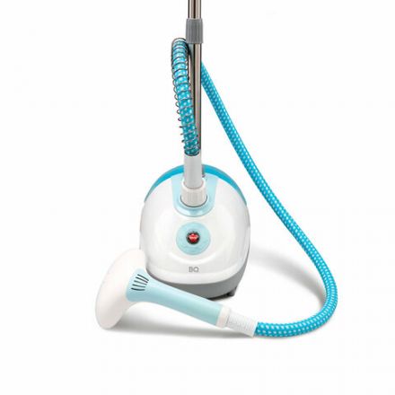 Отпариватель BQ (БИ-КЬЮ) SG5005S, 1800 Вт, пар 35 г/мин, резервуар 1,5 л, 1 режим, 1 насадка, белый/синий, 86195622