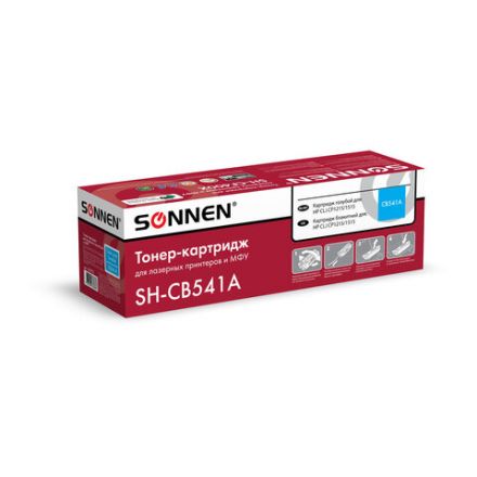Картридж лазерный SONNEN (SH-CB541A) для HP CLJ CP1215/1515 ВЫСШЕЕ КАЧЕСТВО, голубой, 1400 страниц, 363955 Картридж лазерный SONNEN (SH-CB541A) для HP CLJ CP1215/1515 ВЫСШЕЕ КАЧЕСТВО, голубой, 1400 страниц, 363955