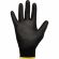 Перчатки защитные TOPFORT нейлоновые с п/у покрытием черные р. 9 (L)