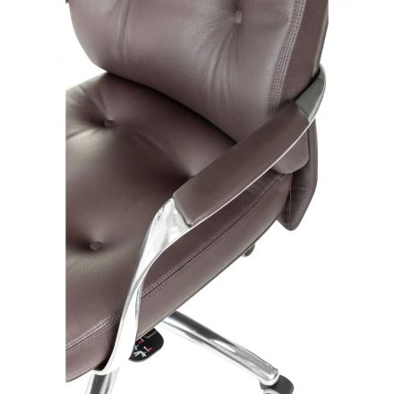 Кресло VB_Бюрократ DAO BROWN кожа коричневая Кресло VB_Бюрократ DAO BROWN кожа коричневая