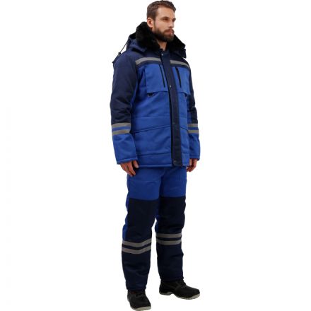 Костюм рабочий зимний з03-КПК вслк. с синим (р.44-46) 182-188