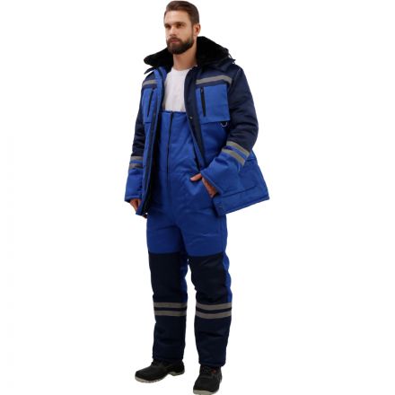 Костюм рабочий зимний з03-КПК вслк. с синим (р.44-46) 182-188