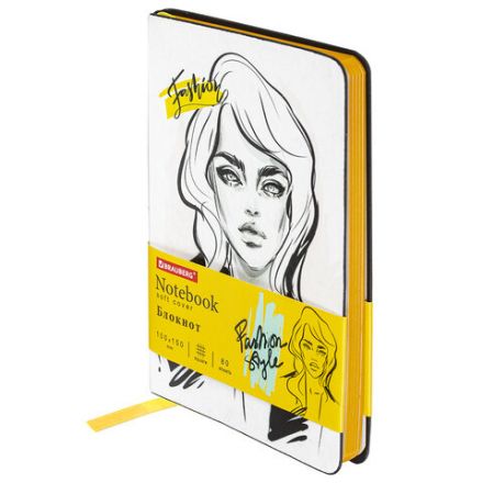 Блокнот МАЛЫЙ ФОРМАТ (100х150 мм) А6, BRAUBERG VISTA "Fashion Style", под кожу, гибкий, 80 л., 112091