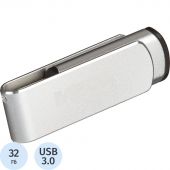 Флеш-память Promega Jet 32GB USB3.0 серебро, металл, под лого NTU388U3032GB